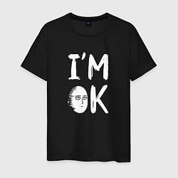 Футболка хлопковая мужская IM OK, цвет: черный
