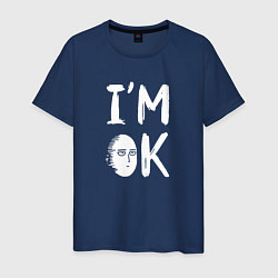 Футболка хлопковая мужская IM OK, цвет: тёмно-синий