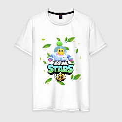 Футболка хлопковая мужская Sprout Brawl Stars, цвет: белый