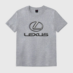 Футболка хлопковая мужская LEXUS, цвет: меланж