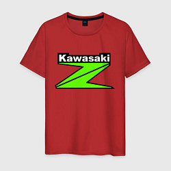 Футболка хлопковая мужская KAWASAKI Z, цвет: красный