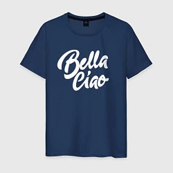 Футболка хлопковая мужская Bella Ciao, цвет: тёмно-синий