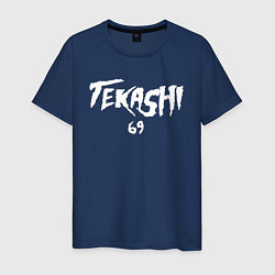 Футболка хлопковая мужская TEKASHI 69, цвет: тёмно-синий
