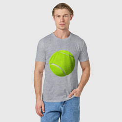 Футболка хлопковая мужская Теннис, цвет: меланж — фото 2