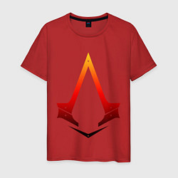 Футболка хлопковая мужская Assassins Creed, цвет: красный