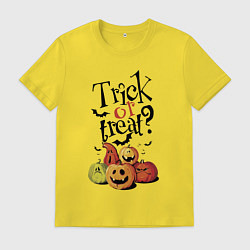 Футболка хлопковая мужская Кошелек или жизнь!, цвет: желтый