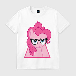 Футболка хлопковая мужская Pinky Pie hipster, цвет: белый
