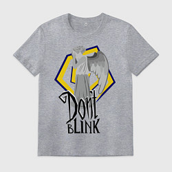 Футболка хлопковая мужская Don't blink, цвет: меланж