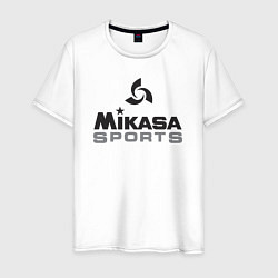 Футболка хлопковая мужская MIKASA SPORTS, цвет: белый