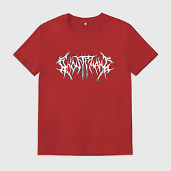 Футболка хлопковая мужская GHOSTEMANE, цвет: красный