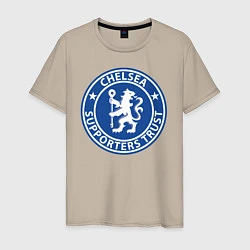 Футболка хлопковая мужская Chelsea FC, цвет: миндальный