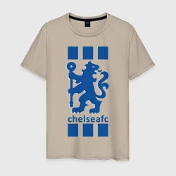 Футболка хлопковая мужская Chelsea FC, цвет: миндальный
