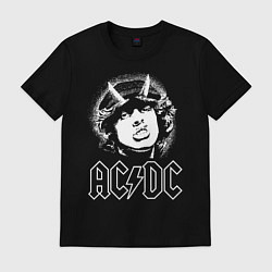 Футболка хлопковая мужская ACDC Angus, цвет: черный