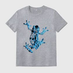 Футболка хлопковая мужская Лягушка Сериал за гранью, цвет: меланж