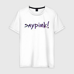 Футболка хлопковая мужская Saypink!, цвет: белый