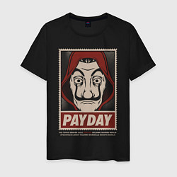 Футболка хлопковая мужская Payday, цвет: черный