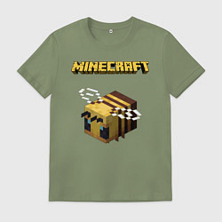 Футболка хлопковая мужская Minecraft, цвет: авокадо