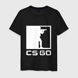 Футболка хлопковая мужская CS GO, цвет: черный