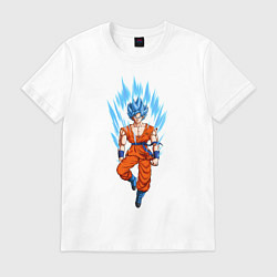 Футболка хлопковая мужская Dragon Ball Z, цвет: белый