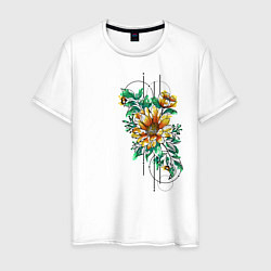 Футболка хлопковая мужская Sunflower, цвет: белый