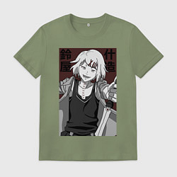 Футболка хлопковая мужская Джузо Сузуя, цвет: авокадо