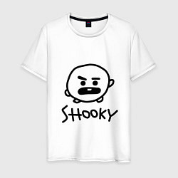 Футболка хлопковая мужская SHOOKY BTS, цвет: белый