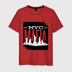 Футболка хлопковая мужская New York Mafia, цвет: красный
