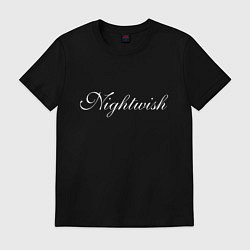 Футболка хлопковая мужская Nightwish Logo, цвет: черный