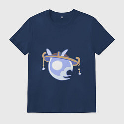 Футболка хлопковая мужская Дух Скарамучча, цвет: тёмно-синий