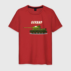 Футболка хлопковая мужская Gerand T34, цвет: красный