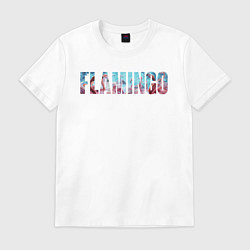 Футболка хлопковая мужская FLAMINGO, цвет: белый