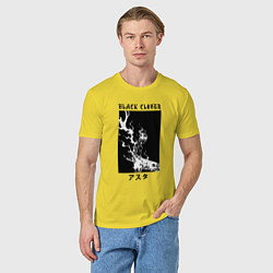 Футболка хлопковая мужская Черный клевер Аста, цвет: желтый — фото 2