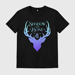 Футболка хлопковая мужская Тень и Кость, цвет: черный