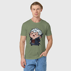 Футболка хлопковая мужская Baby Nero, цвет: авокадо — фото 2