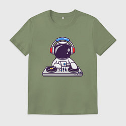 Футболка хлопковая мужская ДИДЖЕЙ DJ Z, цвет: авокадо