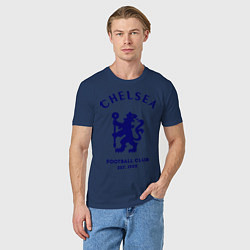 Футболка хлопковая мужская Chelsea Est. 1905, цвет: тёмно-синий — фото 2