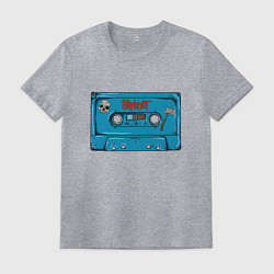 Футболка хлопковая мужская Кассета Slipknot, цвет: меланж