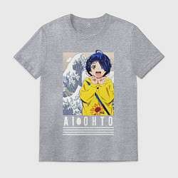 Футболка хлопковая мужская Приоритет чудо-яйца Ai Ohto, цвет: меланж