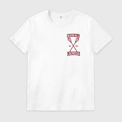 Футболка хлопковая мужская Beacon Hills Lacrosse, цвет: белый