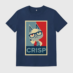 Футболка хлопковая мужская Crisp, цвет: тёмно-синий