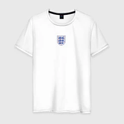 Футболка хлопковая мужская Домашняя форма Сборной Англии, цвет: белый