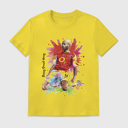 Футболка хлопковая мужская Thierry Daniel Henry, цвет: желтый