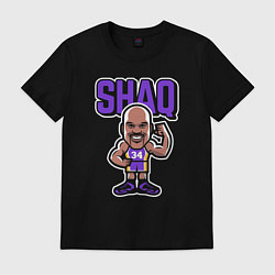 Футболка хлопковая мужская Shaq, цвет: черный