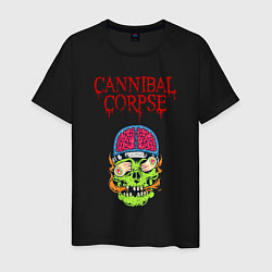 Футболка хлопковая мужская Cannibal Corpse Труп Каннибала Z, цвет: черный