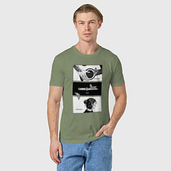 Футболка хлопковая мужская Endure and survive, цвет: авокадо — фото 2