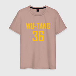 Футболка хлопковая мужская Wu-Tang 36, цвет: пыльно-розовый