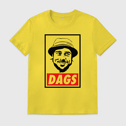 Футболка хлопковая мужская Snatch: Dags, цвет: желтый