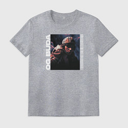 Футболка хлопковая мужская OG BUDA АРТ, цвет: меланж