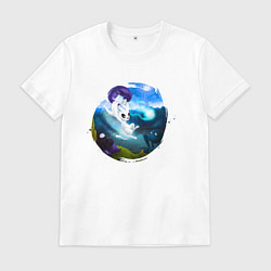 Футболка хлопковая мужская Ori and the Will of the Wisps, цвет: белый
