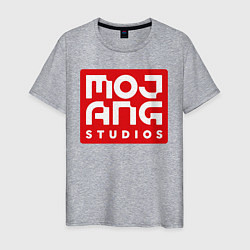 Футболка хлопковая мужская Mojang Studios, цвет: меланж